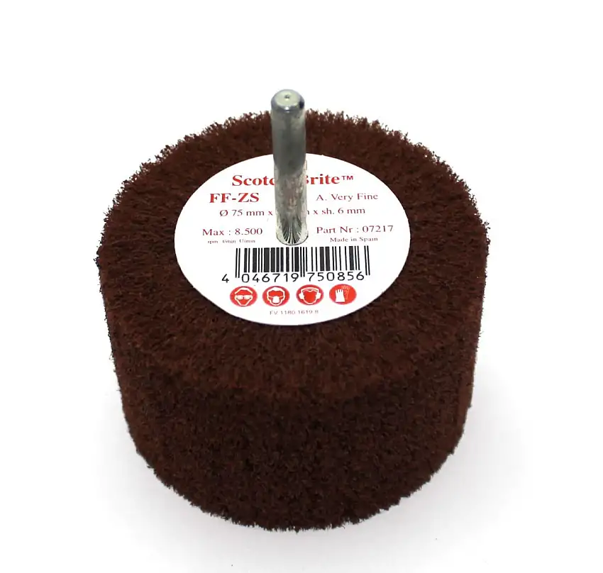 3M SCOTCH-BRITE FF-ZS BROSSE LAMELLAIRE TRèS FINE AVEC TIGE