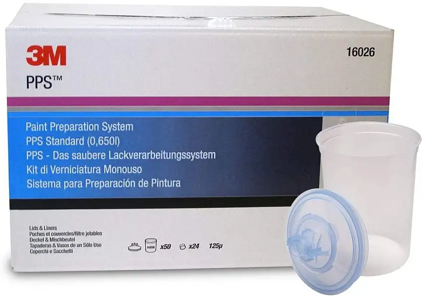 KIT STANDARD 3M PPS 650ML AVEC FILTRES 125µM