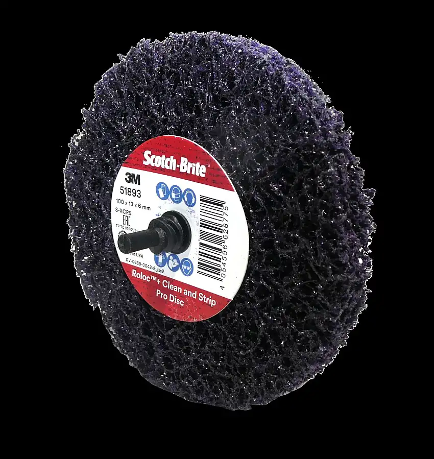 DISQUE 3M SCOTCH-BRITE ROLOC CLEAN & STRIP 100X13X6MM POUR UN ENLèVEMENT EFFICACE DE LA ROUILLE ET DE LA PEINTURE