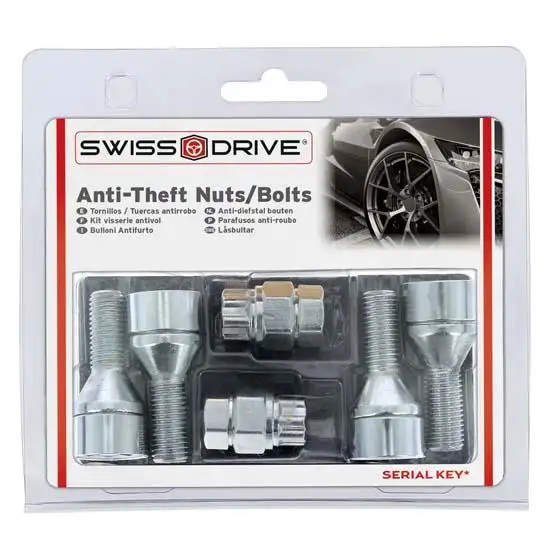 Vis antivol 12x1.50 l26 4pcs /2 clefs - BUTZI
