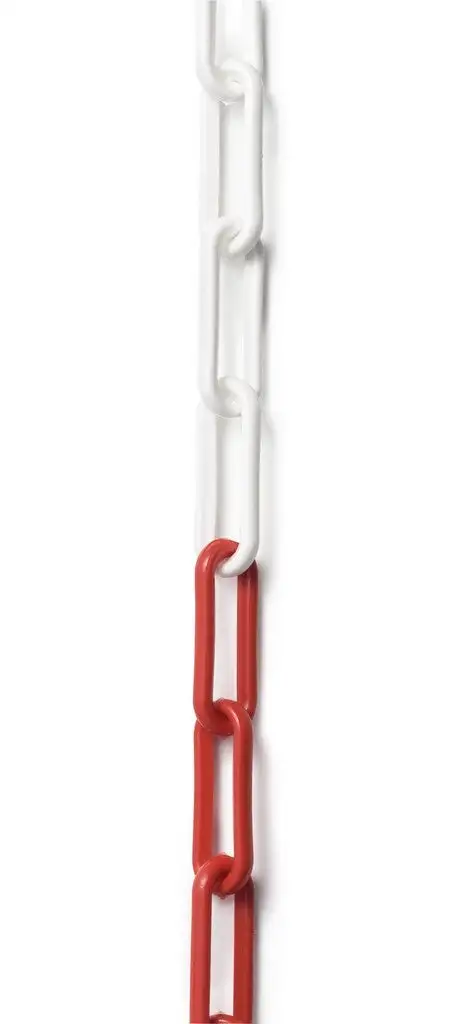 Chaine pour balisage des zones de sécurité - maillons rouge et blanc. Facom EV.CH-RN