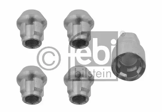 jeu de 4 écrous antivols de roue auto, coniques 12x1,25 Febi 27058