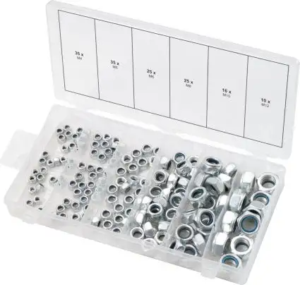 KSTOOLS - Assortiment d'écrous de sécurité x146 - 970.0120