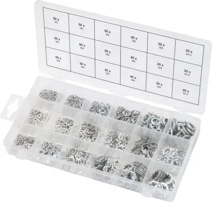 KSTOOLS - Assortiment de rondelles et de rondelles dentées x720 - 970.0240