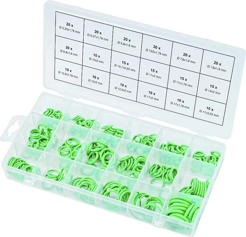 KSTOOLS - Assortiment de joints toriques pour climatisation HNBR, 270 pcs - 970.0340