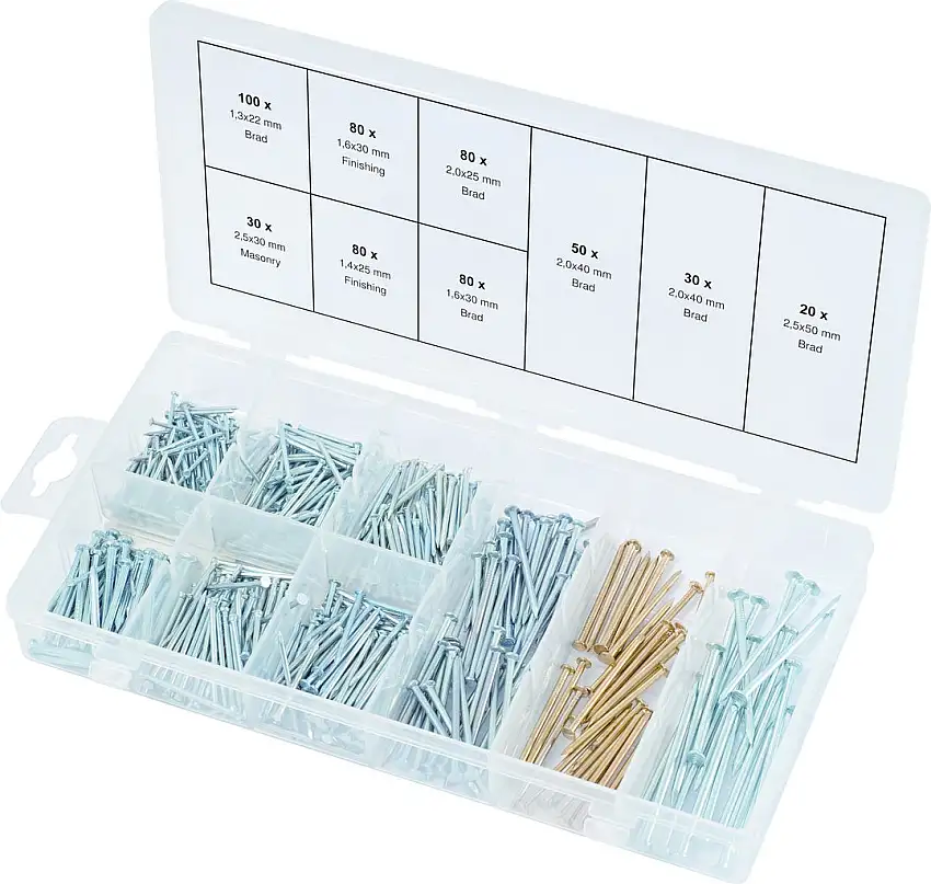 KSTOOLS - Assortiment de clous, 550 pcs - 970.0370