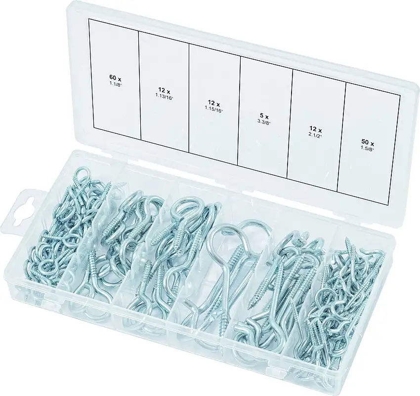 KSTOOLS - Assortiment de goupilles et crochets, 151 pcs - 970.0380