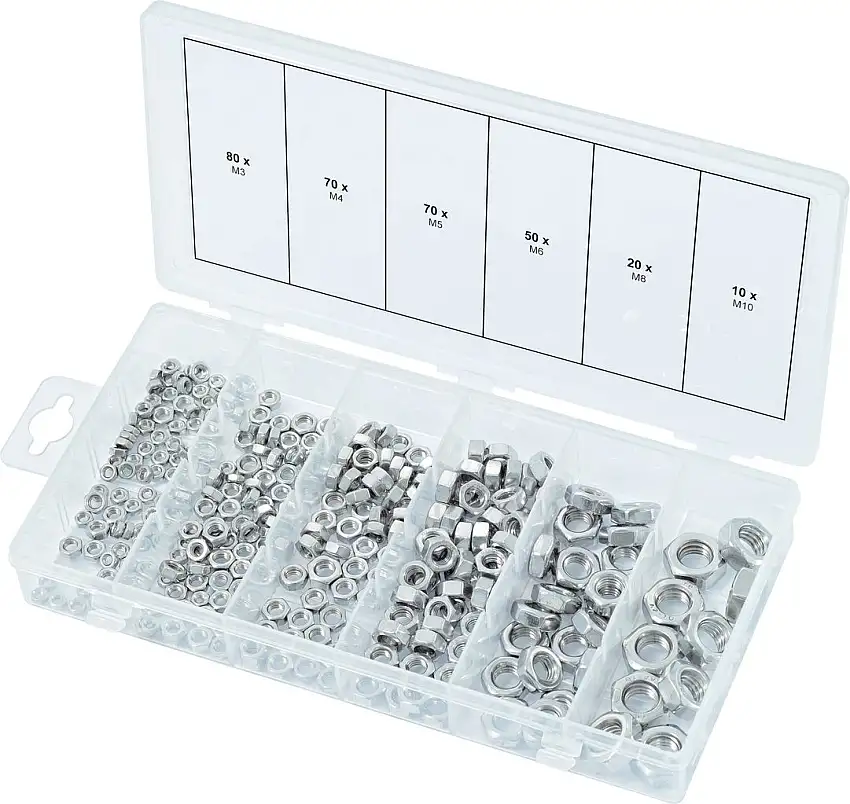 KSTOOLS - Assortiment d'écrous en inox, 300 pcs - 970.0450