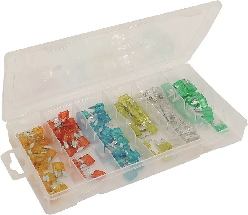 SODELEC - Assortiment de 120 mini fusibles enfichables - 14100