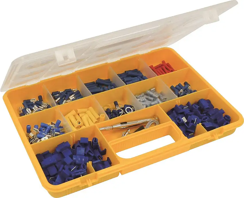 SODELEC - Coffret électricité auto 301 pcs + 1 testeur 6/12/24 V - 16797