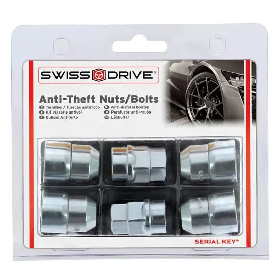 Ecrous antivol 12x1.25 (4 pcs / 2 clefs) - Butzi