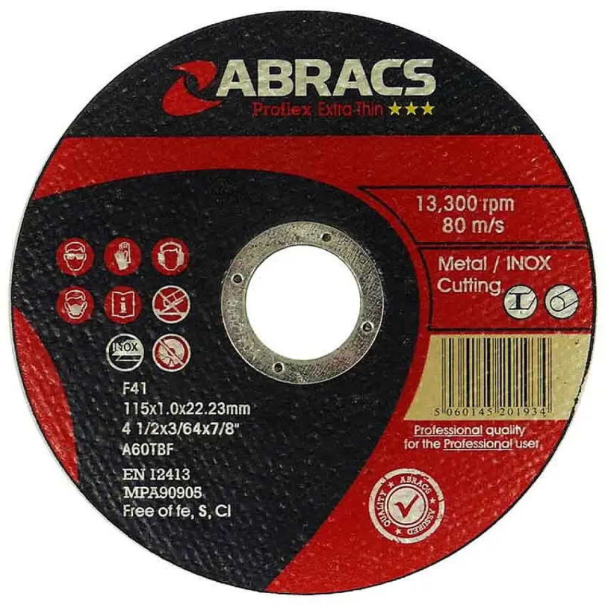 ABRACS PROFLEX 3 DISQUE à TRONçONNER ACIER/INOX 125X1,6X22,2 MM