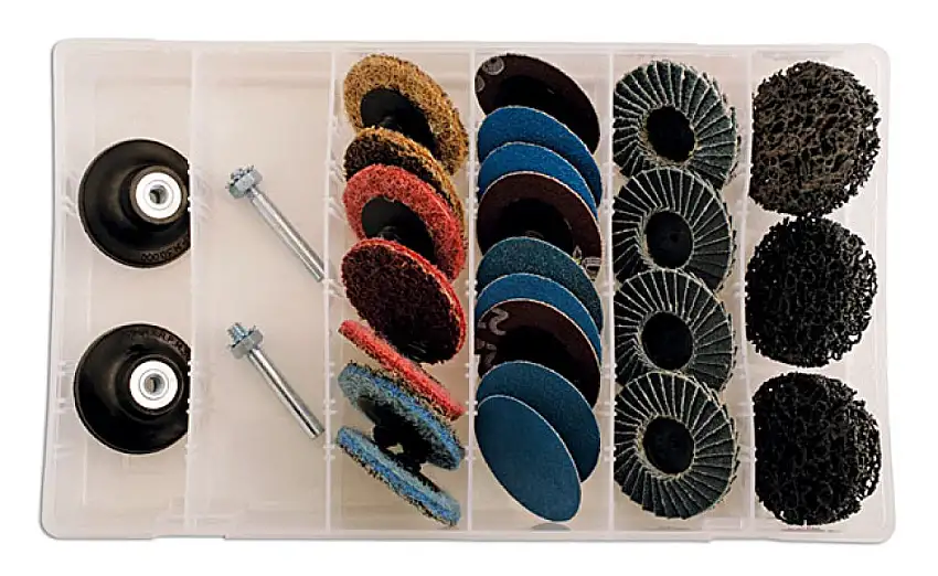 ABRACS QUICK-LOCK SET DE PONçAGE 50MM AVEC ACCESSOIRES, 25 PIèCES