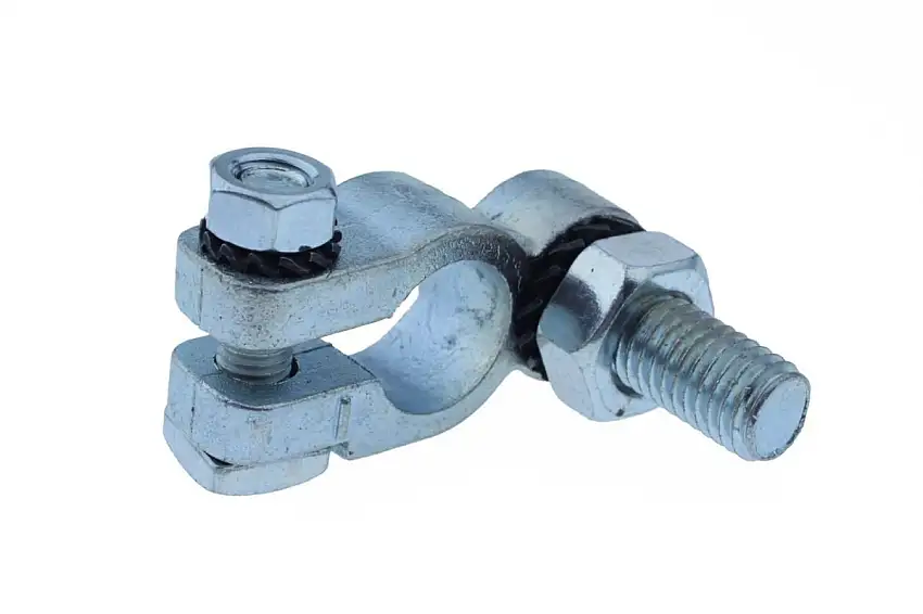BORNE DE BATTERIE I-TYPE 12-24V AVEC éCROU M10 ET BOULON FIXE POUR BORNE NéGATIVE