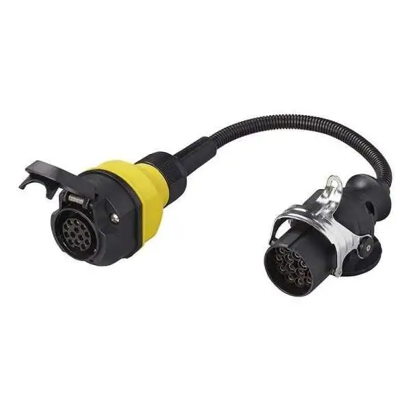 Adaptateur 24V 15- vers 12V 13-pôles ISO12098 ISO11446