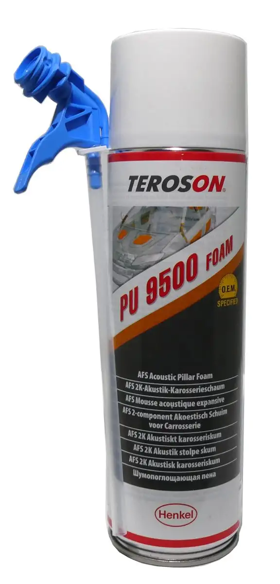 TEROSON PU 9500 MOUSSE ACOUSTIQUE 400ML POUR L'ISOLATION PHONIQUE DES VOITURES
