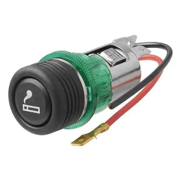 Allume-cigares la prise à encastrer avec Eclairage 12V