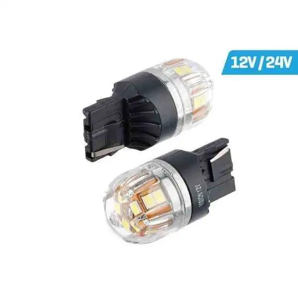 Ampoule VISION W21W (T20d) 12   24V 15x 2835 SMD OSRAM Chip, CANBUS, blanc, 2 pcs.