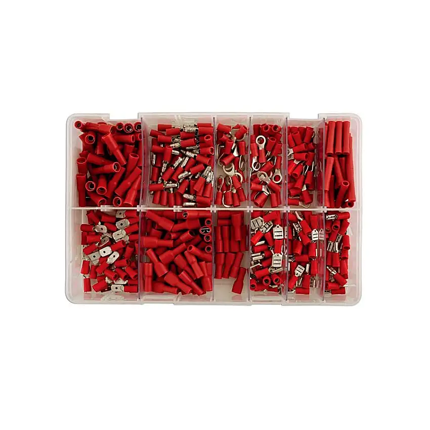 Assortiment de cosses rouges pré-isolées CONNECT – 260 pièces