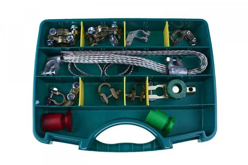 ASSORTIMENT DE COSSES DE BATTERIE ET DE BANDES DE MASSE 16 PIèCES