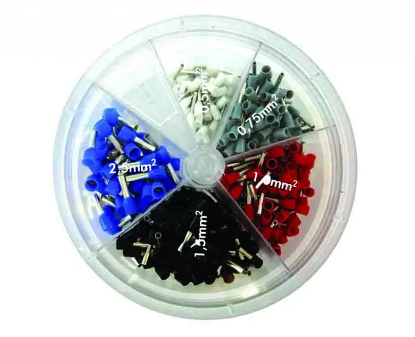 ASSORTIMENT DE COSSES à SERTIR ISOLéES 400 PIèCES 0,5-2,5 MM²
