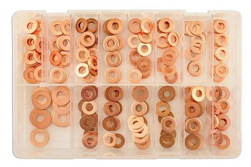 CONNECT ASSORTIMENT DE RONDELLES D'INJECTEUR 150 PIèCES POUR MOTEURS DIESEL COMMON RAIL