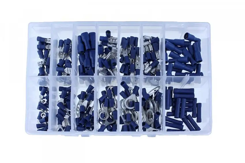 ASSORTIMENT DE COSSES BLEUES 280 PIèCES POUR CâBLES DE 1,5MM² à 2,5MM²