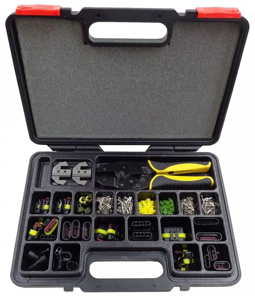 ASSORTIMENT PRO AMP SUPERSEAL 1.5 AVEC PINCE à SERTIR 339 PIèCES