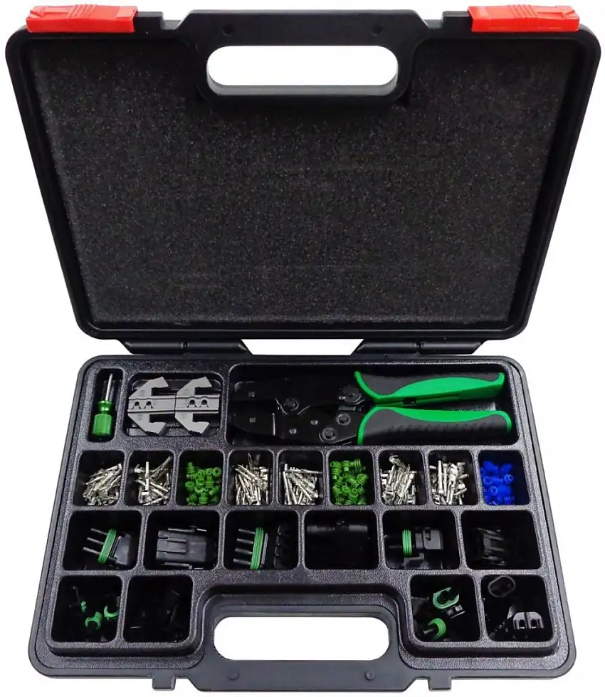 ASSORTIMENT DELPHI WEATHERPACK 220 PIèCES AVEC PINCE à SERTIR