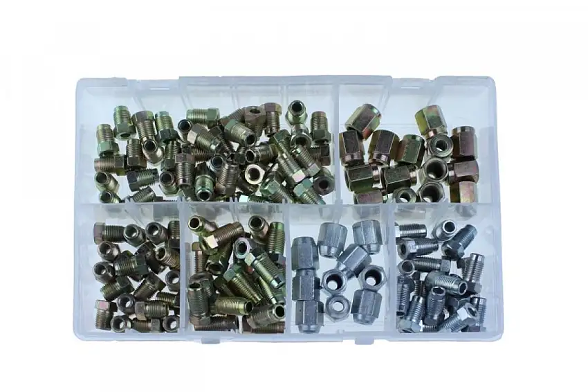ASSORTIMENT DE 120 RACCORDS DE FREIN POUR DIVERS CONDUITES DE FREIN