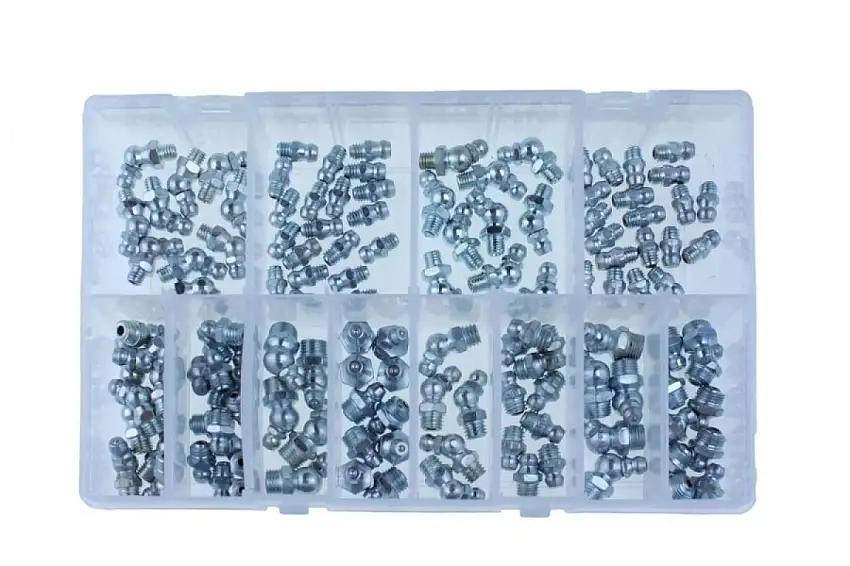 ASSORTIMENT DE GRAISSEURS 130 PIèCES POUR DIVERSES APPLICATIONS