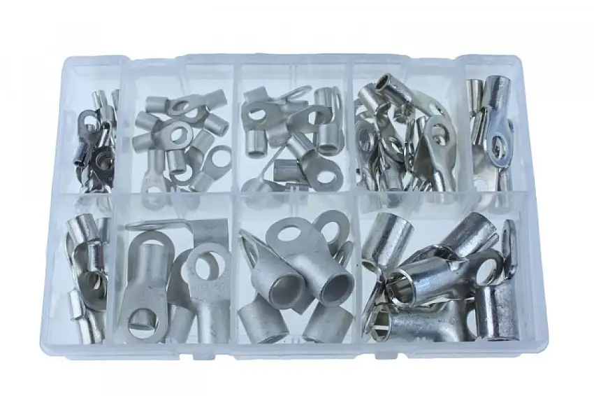 ASSORTIMENT D'œILLETS DE DéMARREUR NON ISOLéS 65 PIèCES