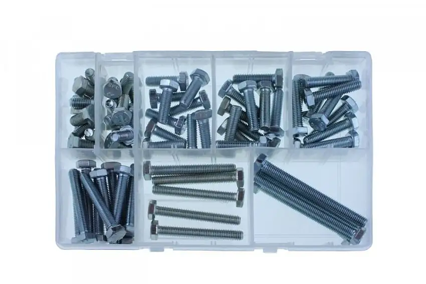 ASSORTIMENT DE BOULONS M8, 160 PIèCES POUR APPLICATIONS POLYVALENTES