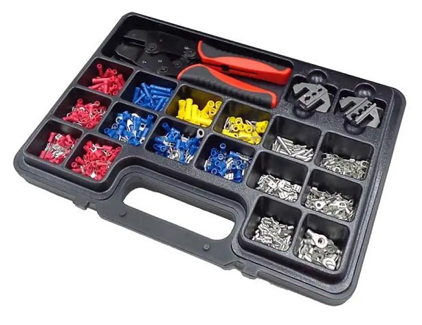 ASSORTIMENT DE COSSES AVEC PINCE à SERTIR 1000 PIèCES