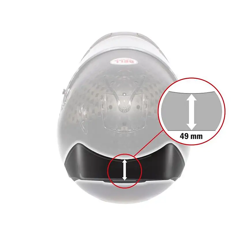 Spoiler arrière pour casque BELL HP7, HP77, RS7, KC7 et GT5 taille L