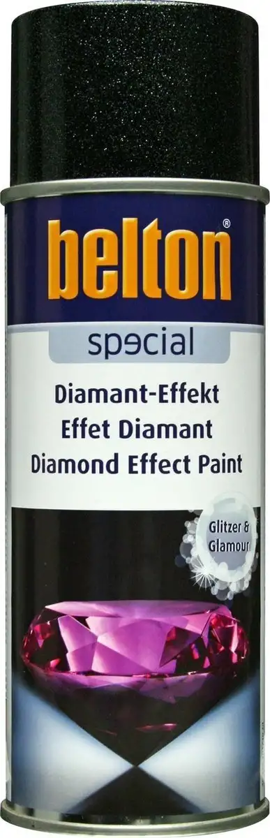 BELTON PEINTURE EN SPRAY EFFET PAILLETTES DIAMANT MULTICOLORE 400ML