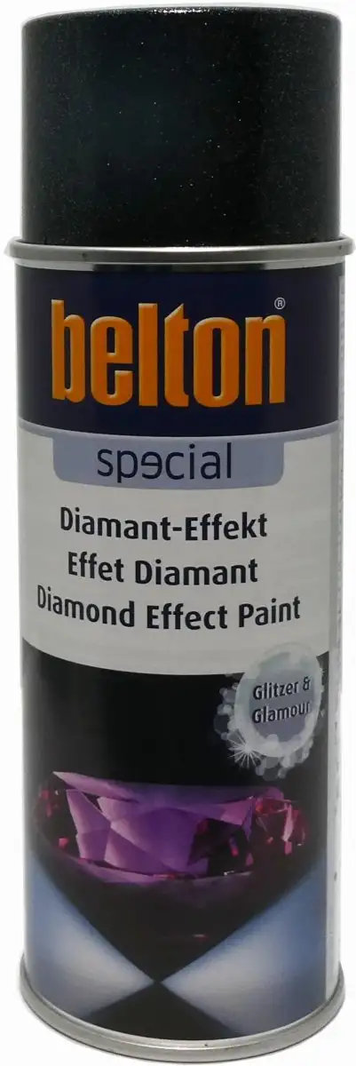 BELTON PEINTURE EFFET DIAMANT ARGENTé PAILLETTES AéROSOL 400ML