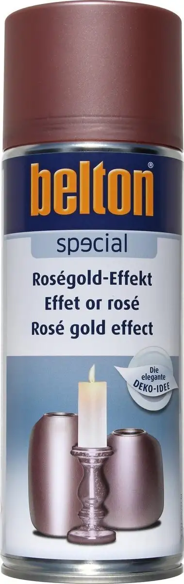BELTON SPRAY EFFET OR ROSE 400ML POUR UNE FINITION LUXUEUSE