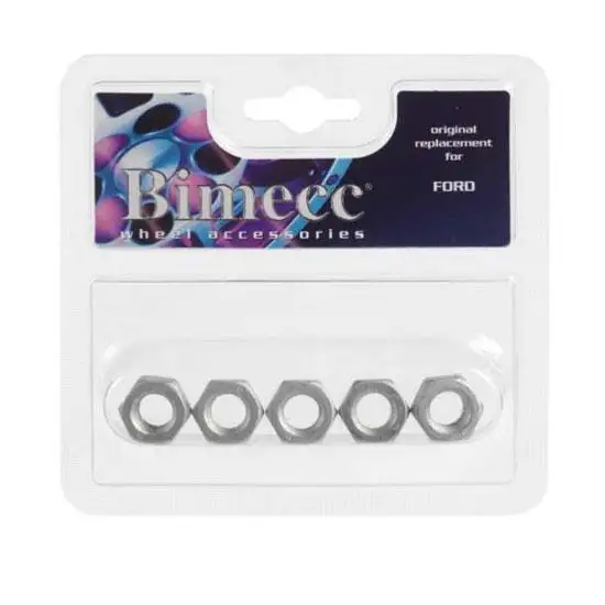 5 Ecrous type origine sous blister pour ford 12x1.5