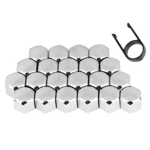 Capuchons pour vis 21  , chrome, 20   1 pcs.