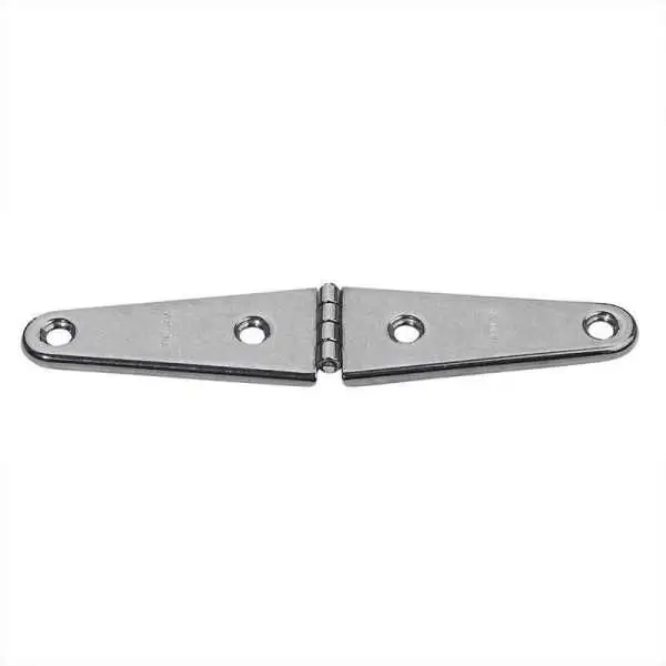 Charnière 145x32mm, A2 RVS AISI 316, 4 trous