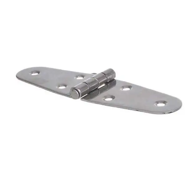 Charnière 145x72mm, A2 RVS AISI 316, 6 trous