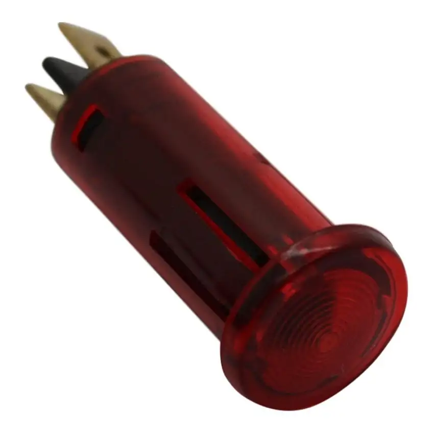 TéMOIN LUMINEUX ROUGE 12V AVEC BOîTIER EN INOX