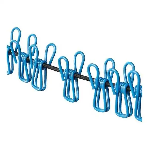 Corde à linge élastique pour 12 pinces à linge