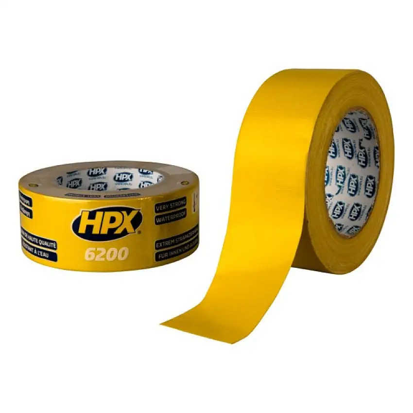 HPX DUCT TAPE JAUNE 50MM X 25M AVEC FORTE ADHéRENCE