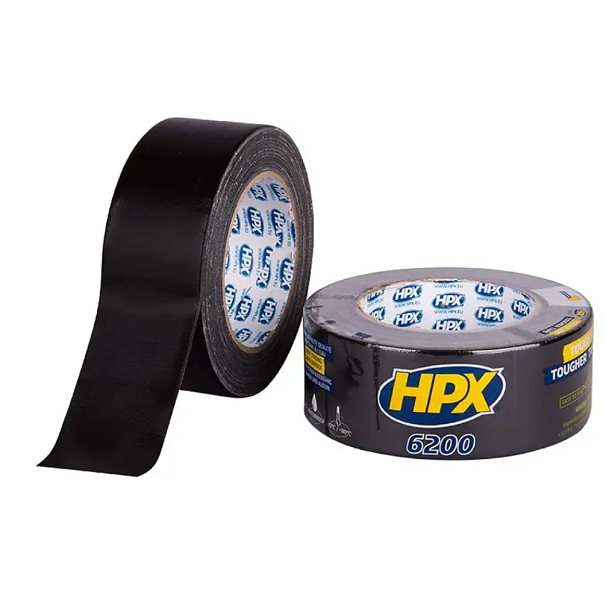 HPX DUCT TAPE NOIR 50MM X 25M AVEC FORTE ADHéRENCE