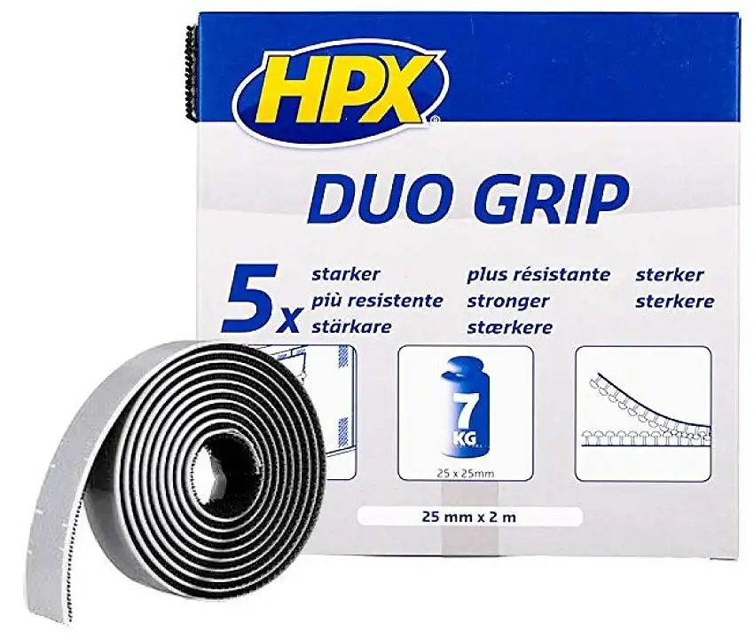 HPX DUO GRIP BANDE à CLIC REFERMABLE 25MM X 2M POUR UNE FIXATION SOLIDE