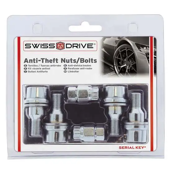 Vis antivol 12x1.25 l37 4pcs /2 clefs - BUTZI