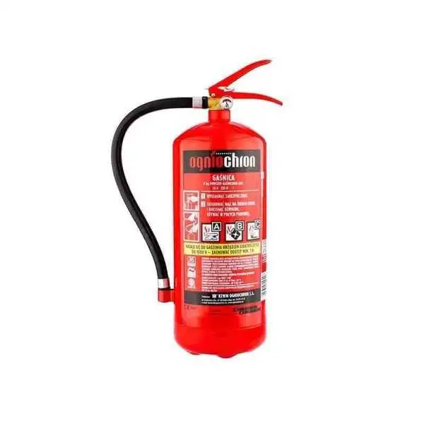 Extincteur à poudre ABC 6 kg avec manomètre