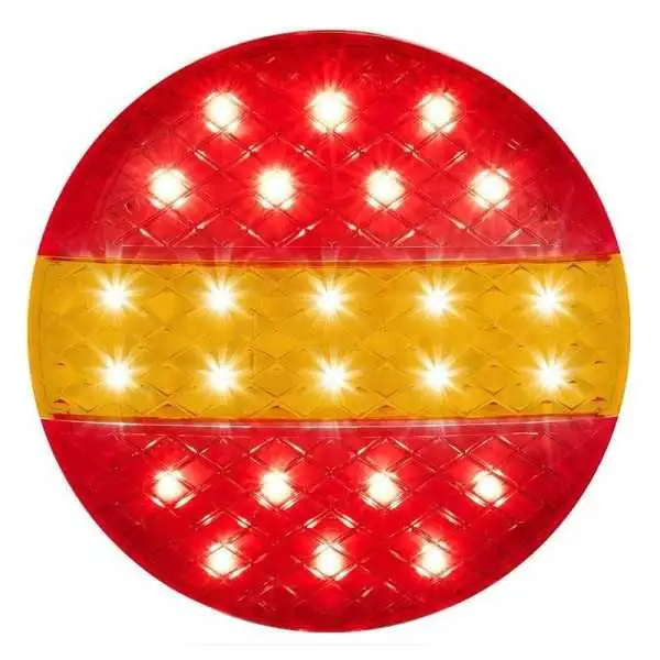 Feu arrière 12 24V 3 fonctions 140mm STI LED